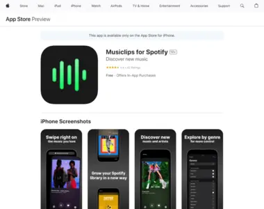 musiclips for spotify