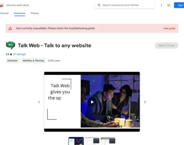 talk web
