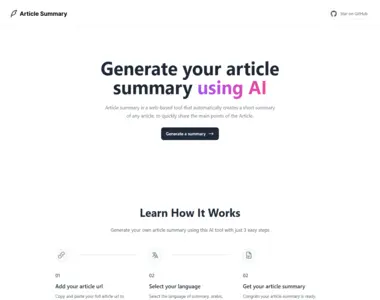 article summary
