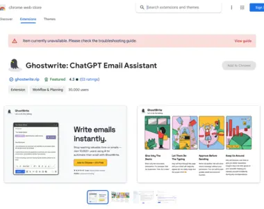 ghostwrite chatgpt email