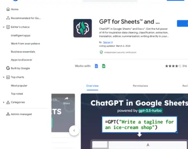 gpt for sheets and docs