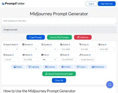 midjourney prompt helper