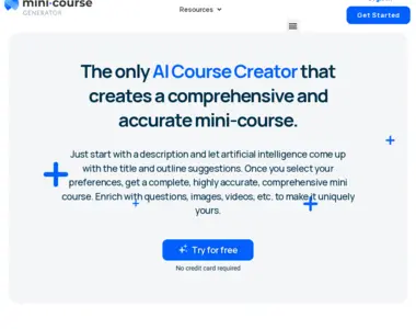 minicoursegenerator