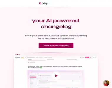 olvy changelogs