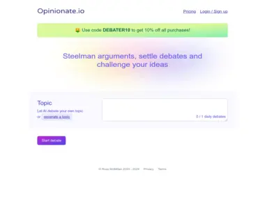 opinionate