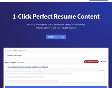 ai resume editor