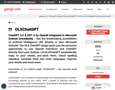 openai chatgpt integration for microsoft outlook