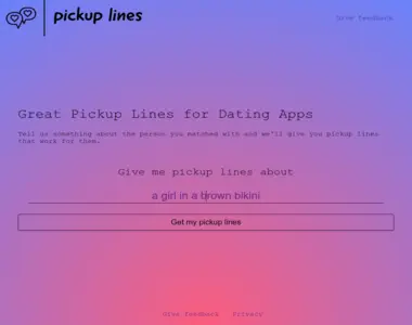 pickup lines