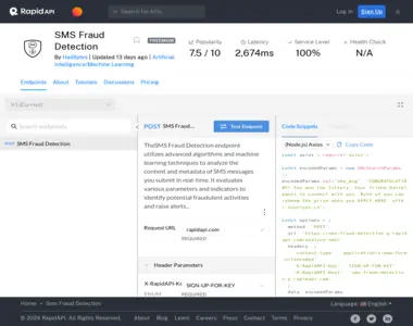 sms fraud detection