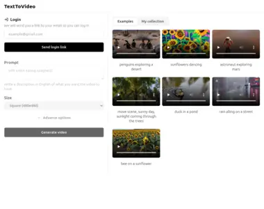 text to video vercel