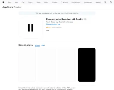 elevenlabs reader ai