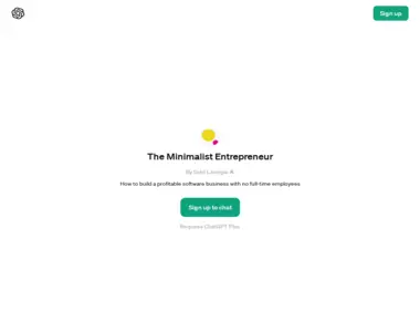 the minimalist entrepreneur