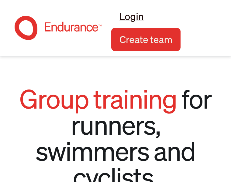 endurance training