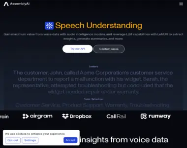 assemblyai speech understanding