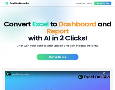 exceldashboard ai